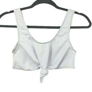 Beth Richards Swim Tank Top Knotted Triangle White